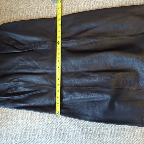 Vintage bagatelle leather pencil dress - Picture 6 of 7